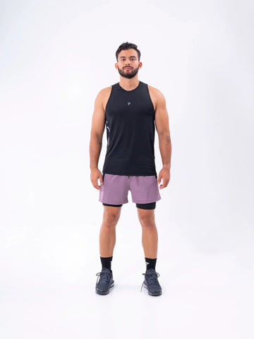 CAMISILLA RUNNING HOMBRE - NEGRO