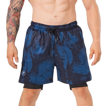 PANTALONETA TRACK SUBLIMADA - AZUL PETROLEO
