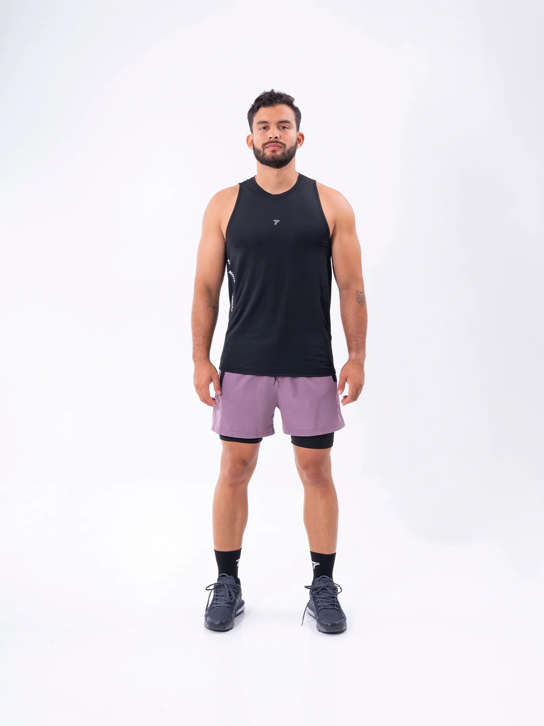 CAMISILLA RUNNING HOMBRE - NEGRO
