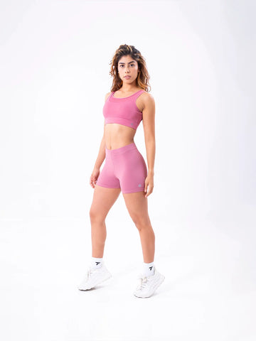 TOP BLAZE UNICOLOR- ROSA CREPE